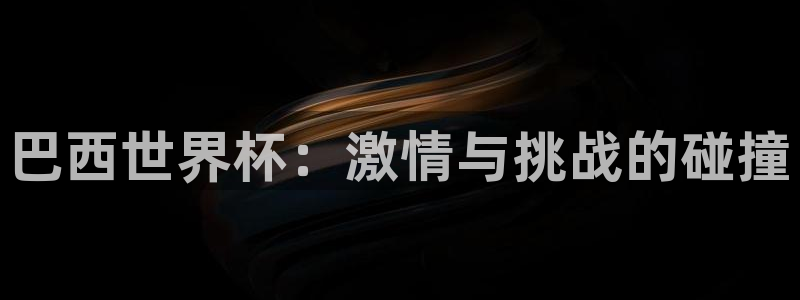 世界杯预选赛规则：巴西世界杯：激情与挑战的碰撞